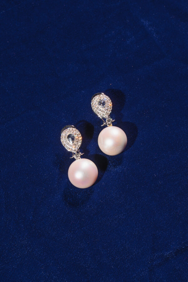 drop earrings round pearls