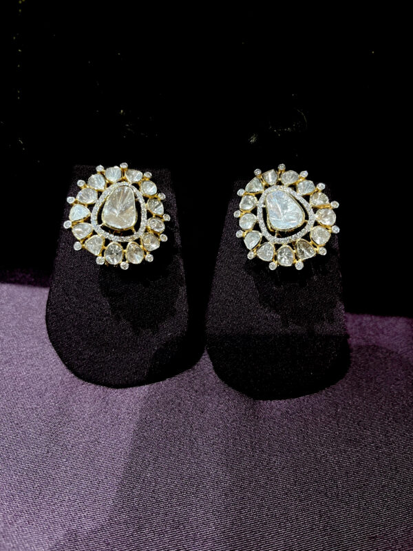earrings with teardrop center